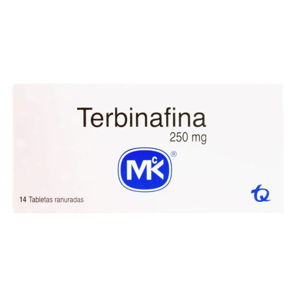 Terbinafina 250 Mg 14 Tabletas Mk