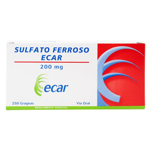 Sulfato Ferroso 200 Mg 250 Grageas Ec - Imagen 2