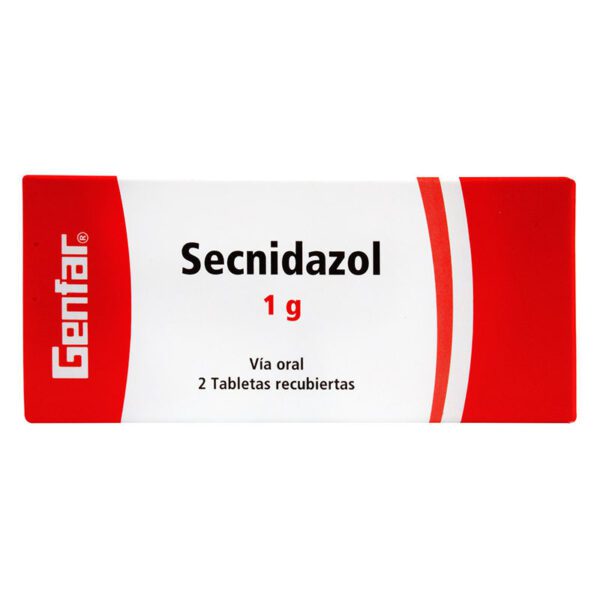 Secnidazol 1 Gr 2 Tabletas Gf - Imagen 2