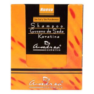 Shampoo Andrea Gusano De Seda Keratina 30Gr 12 Unidades