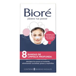 Bandas Limpieza Profunda Biore 8 Unidades