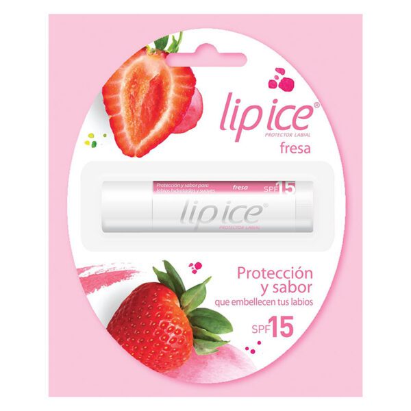 Lip Ice Protector Labial Fresa Fps 15 3.5 Gr - Imagen 2