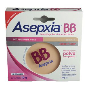 Polvo Compacto Asepxia Bb Beige Mate(Sf)