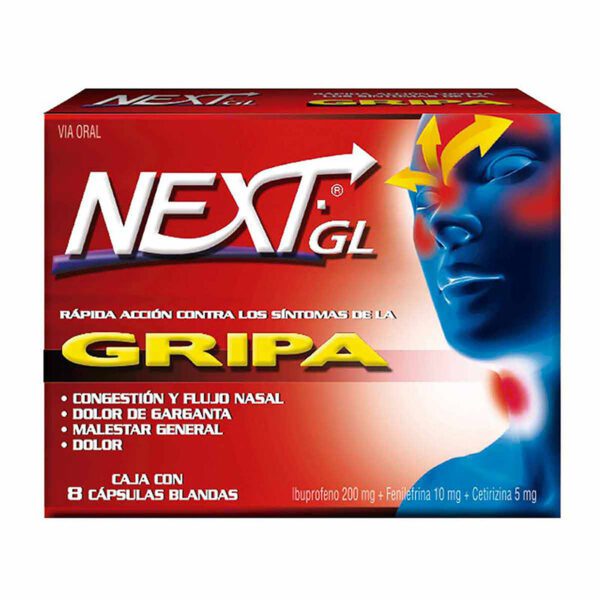 Next Gl Gripa 8 Capsulas Blandas(Sf) - Imagen 2
