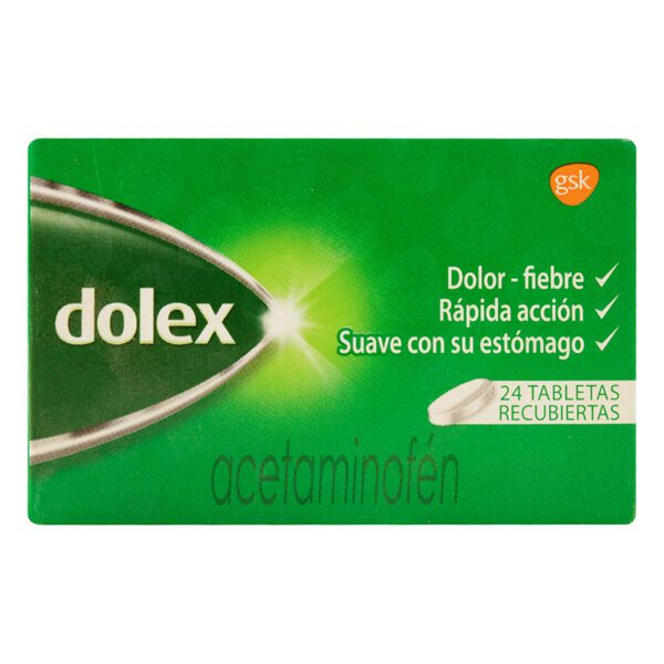 Dolex 500 Mg 24 Tabletas Rapida Accion