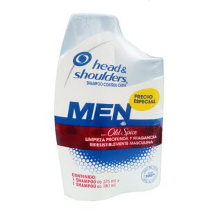 Shampoo Head-Shoulders Men Old Spice 375 Ml + 180 Ml Precio Especial