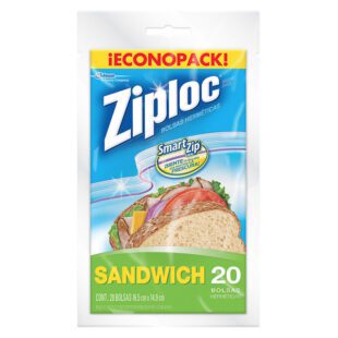 Bolsas Ziploc Sandwich 20 Unidades E Pack