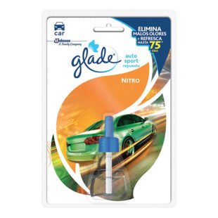 Ambientador Glade Auto Sport Repuesto Nitro