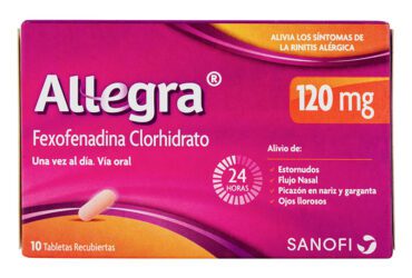 Allegra 120 Mg 10 Comprimidos (3%+)