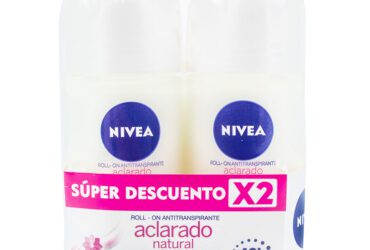 2 Desodorantes Nivea Rollon Aclarante Natural 50 Ml M Súper Descuento