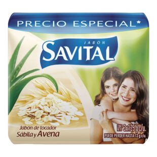 3 Jabones Savital Sábila Y Avena 125 Gr Precio Especial