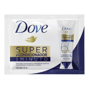 Súper Acondicionador Dove 1 Minuto 12 Ml 20 Sobres