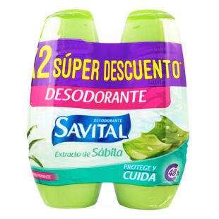 2 Desodorantes Savital Rol 45 Ml Súper Descuento