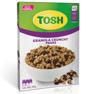 Cereal Granola Tosh Pasas 300 Gr