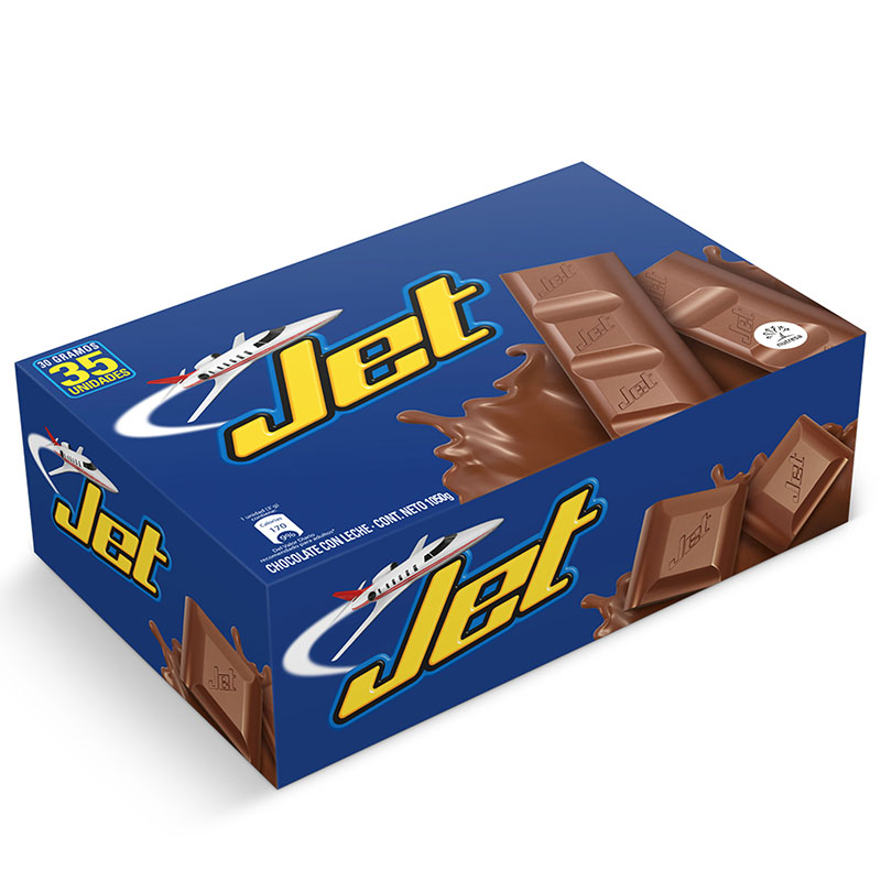 Chocolatina Jet 30 Gr 35 Unidades Leche 1210