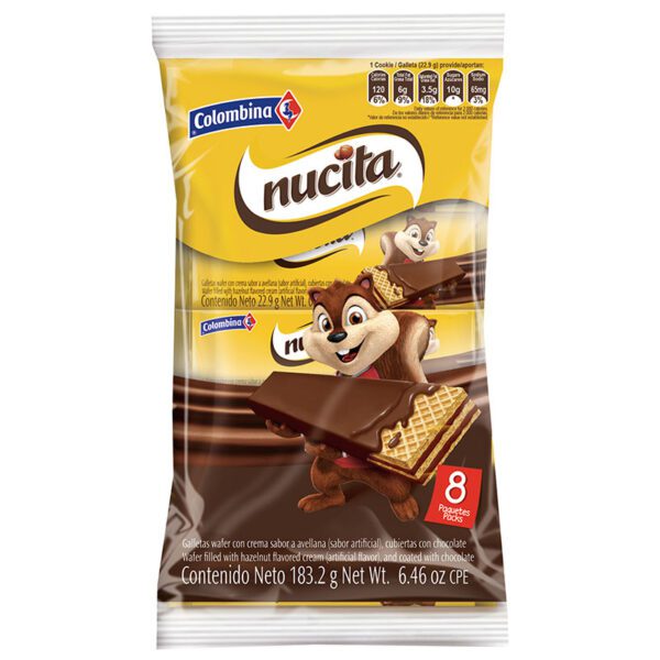 Galletas Nucita Wafer 8 Unidades