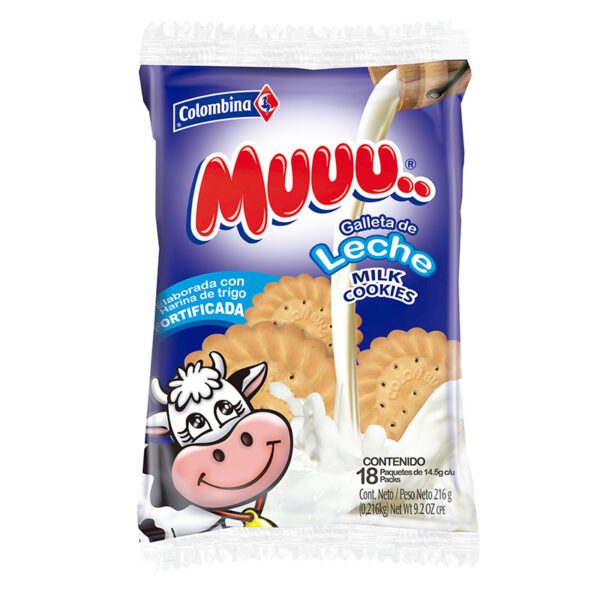 Galletas Muuu Leche 18 Unidades
