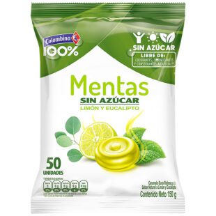 Mentas Limon Eucalipto 50 Uds 150 Gr