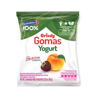 Gomas Grissly Yogurt Snacks 80 Gr