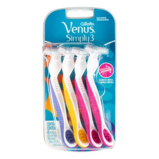 Máquina Desechable Venus 3 4 Unidades