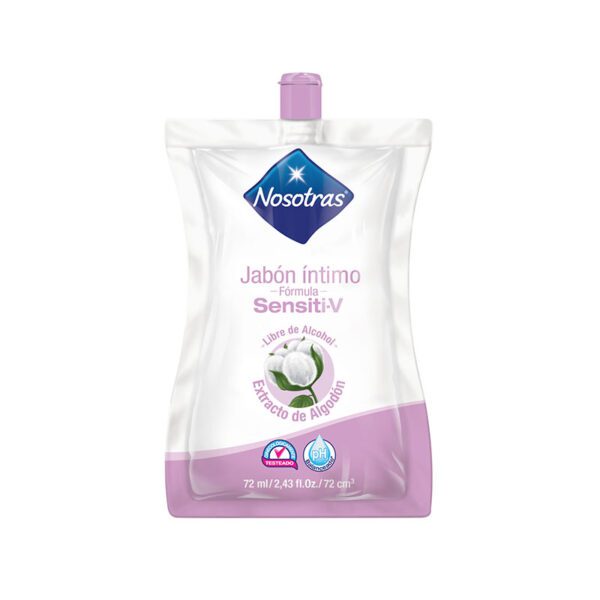 Jabón Íntimo Nosotras Sensiti-V 72 Ml - Imagen 2
