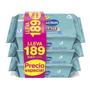 3 Toallitas Pequeñín Avena 63 Unidades Precio Especial