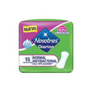 Protector Nosotras Diarios Natural Antibacterial 15 Unidades