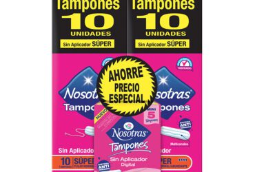 2 Tampones Nosotras Digital Súper 10 + Mini 5 Ahorro Precio Especial