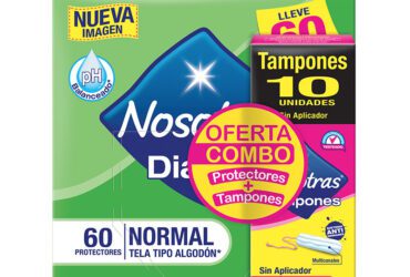 Protector Nosotras Normal 60 Unidades + Tampón Digital 10 Unidades