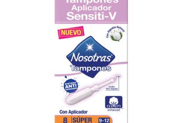 Tampones Nosotras Con Aplicador Sensiti-V Súper 8 Unidades