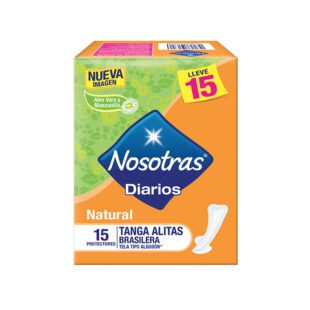 Protector Nosotras Tanga Alitas 15 Unidades