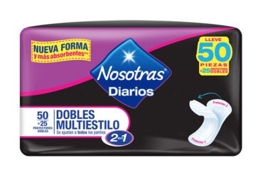 Protector Nosotras Diarios Dobles Multiestilo 25 Unidades