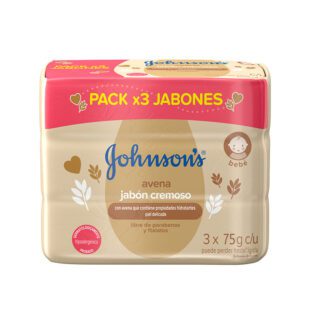 3 Jabón Jj Baby Avena 75 Gr