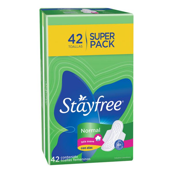 Toalla Stayfree Especial Alas Disponible 42 Unidades - Imagen 2