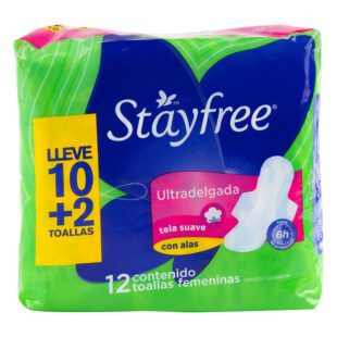 Toalla Stayfree Especial Ultra Delgada Pack 12 Unidades