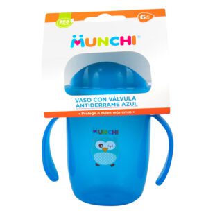Vaso Con Válvula Antiderrames Azul
