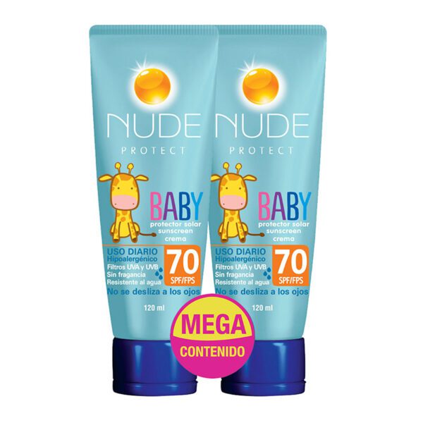 2 Protector Nude Spf Babys Spf 70 Precio Especial