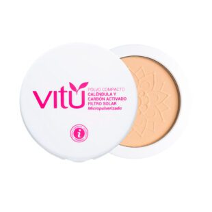 Polvo Vitu Caléndula Filtro Solar No 4 Castaño 12 Gr