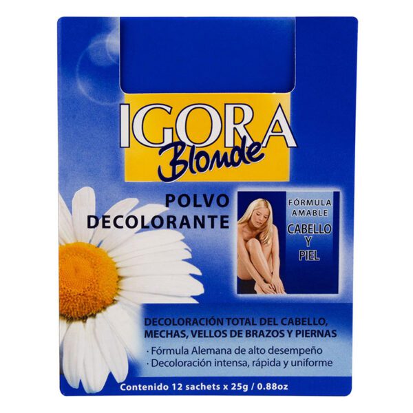 Igora Blonde Decolorante Sobre 25 Gr 12 Unidades - Imagen 2