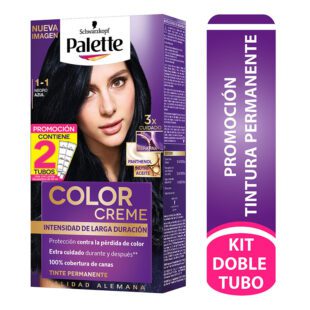 Palette Color Creme Kit 1-1 Negro Azul + Dt