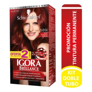 Igora Brilla Kit 589I Oferta 2 Tubos Rojo Borgoña Intenso