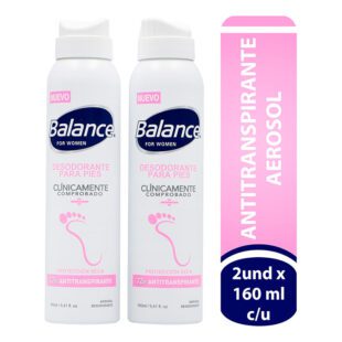 2 Desodorantes Balance Spray Clinical Pies M 160 Precio Especial