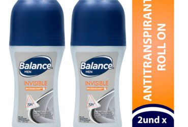 2 Desodorantes Balance Rollon Invisible 50 Ml H Precio Especial