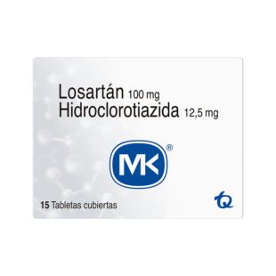 Losartán Hct 100/12.5 Mg 15 Tabletas Mk
