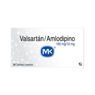 Valsartán Amlodipino 160/10 Mg 30 Tabletas