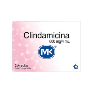 Clindamicina 600 Mg 2 Ampollas Mk