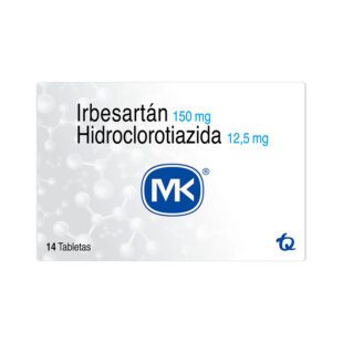 Irbesartán Hct 150+12.5 Mg 14 Tabletas Mk