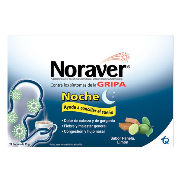 Noraver Gripa Bebida Noche 15 Gr 24 Sbs