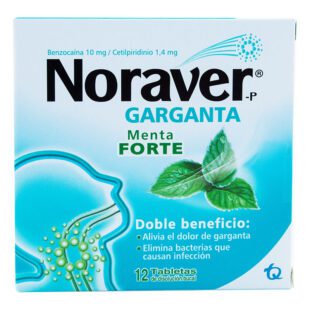 Noraver Menta / Forte 12 Pastillas