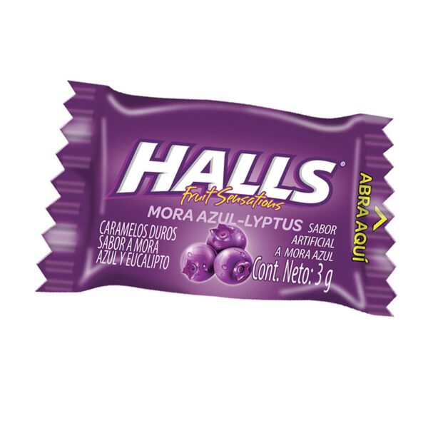 Halls Mora Azul Pepa 100 Unidades - Imagen 2